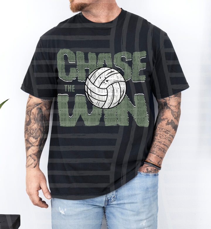 Chase The Win volleyball DTF Print