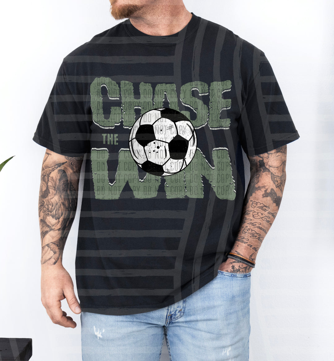 Chase The Win Soccer DTF Print
