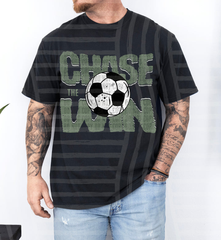 Chase The Win Soccer DTF Print