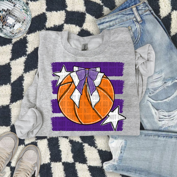 Basketball Bow DTF Print