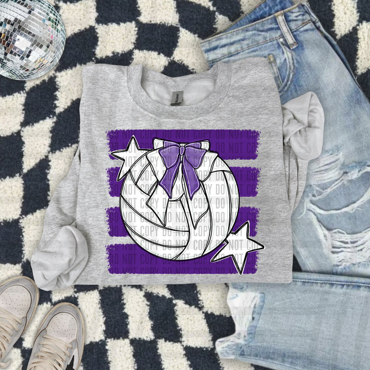 Volleyball Bow DTF Print