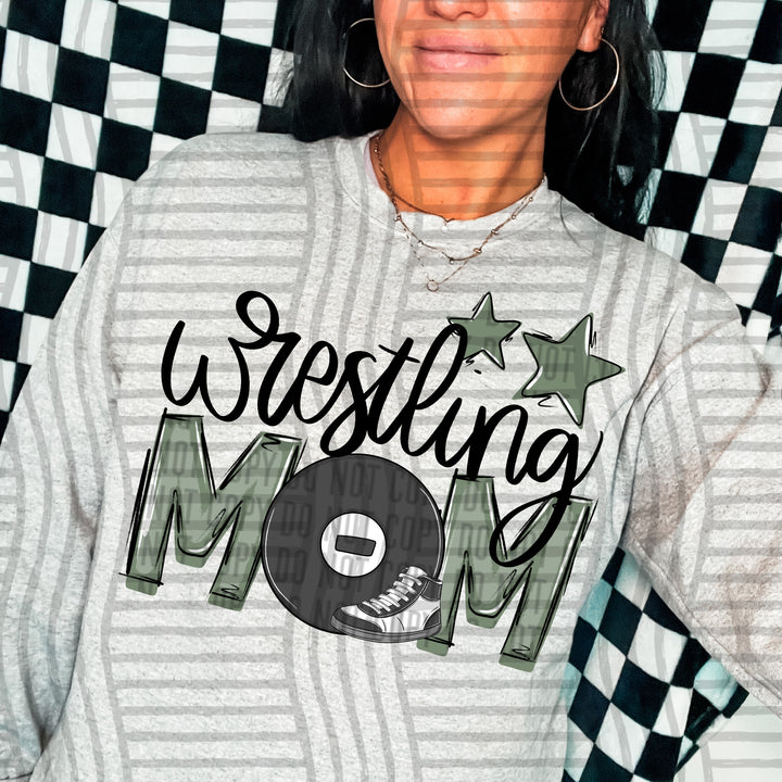Sports Mom Wrestling DTF Print