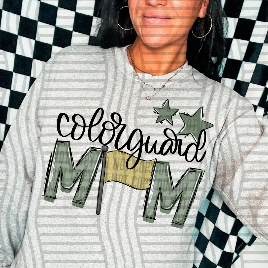Sports Mom Colorguard DTF Print