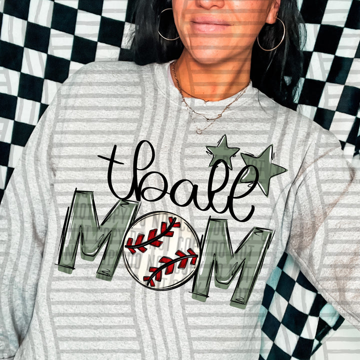 Sports Mom Tball DTF Print