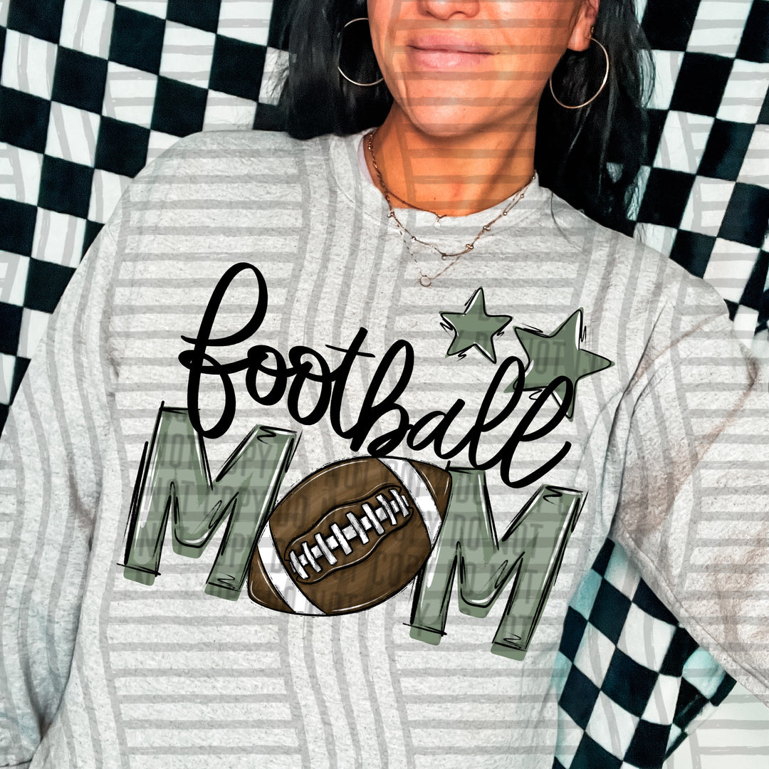 Sports Mom Football DTF Print