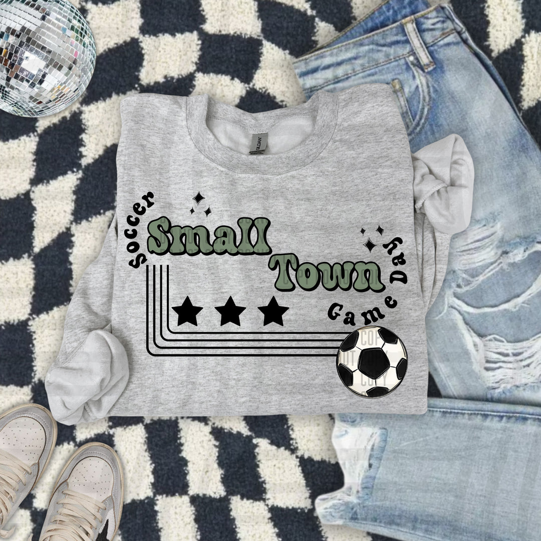Small Town Soccer DTF Print