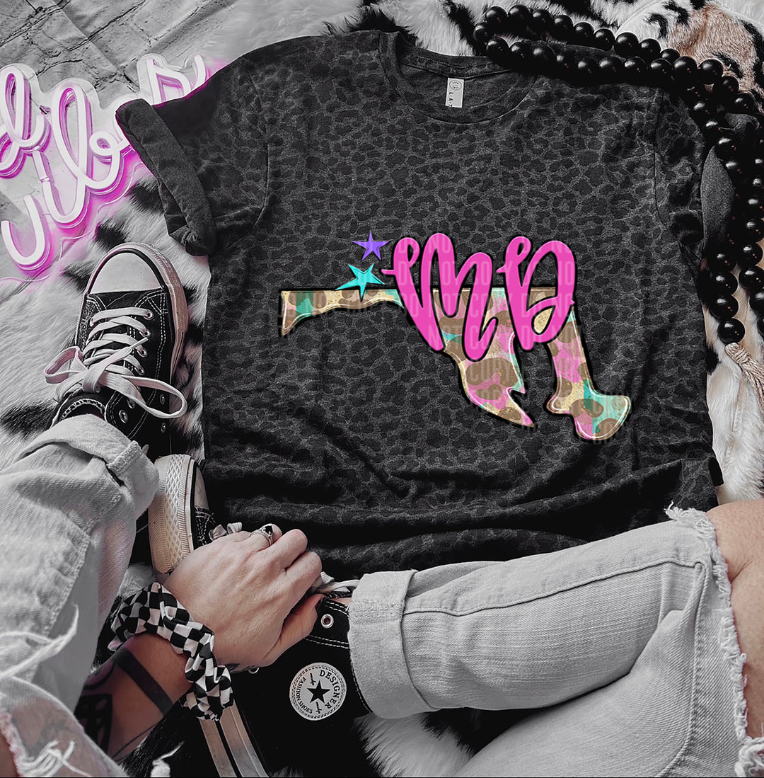 Preppy Bright States DTF Print