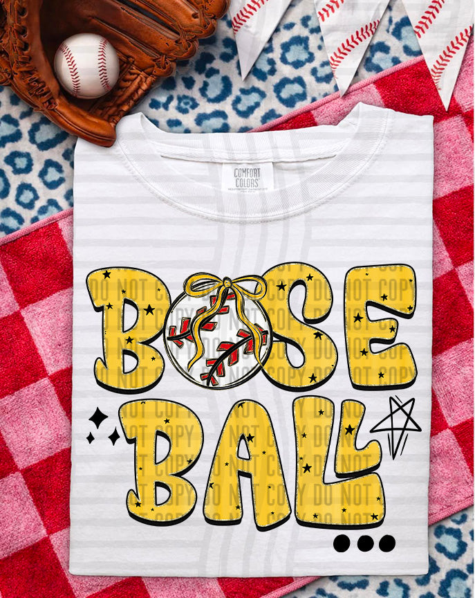 Baseball Retro DTF Print