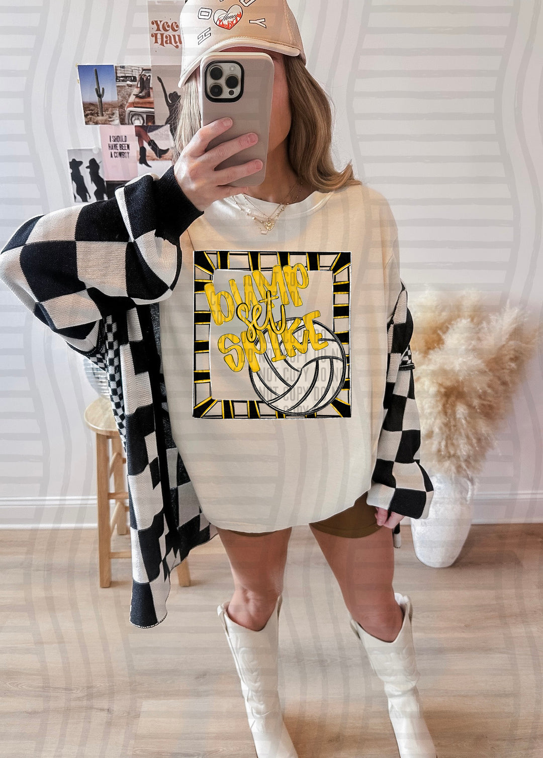 Bump Set Spike Volleyball DTF Print