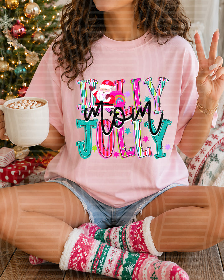 Holly Jolly Family Names DTF Print