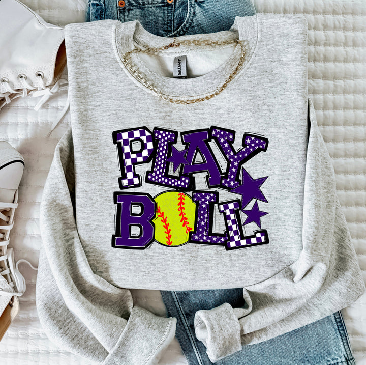 Play Ball Softball DTF Print