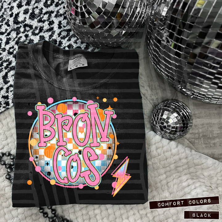 Neon Bright Circle DTF Print