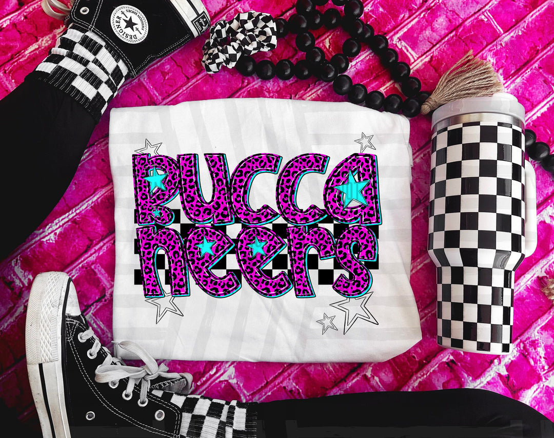 Pink Neon Leopard DTF Print