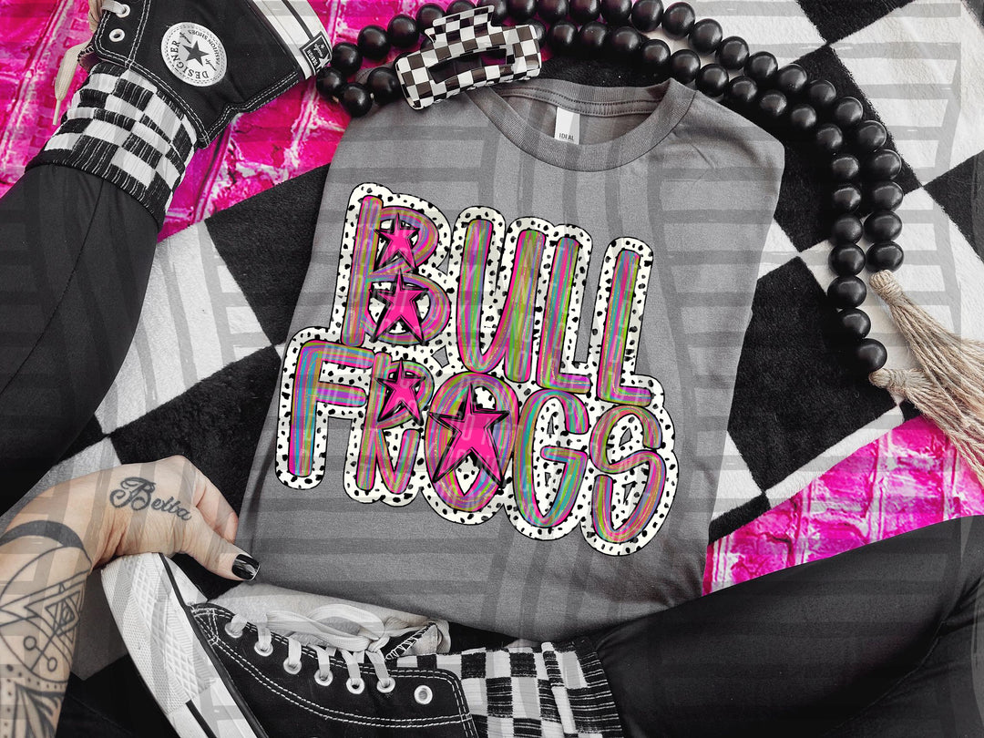 Brushstroke Dots DTF Print