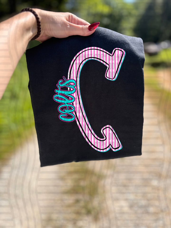 Mixy Pink Seersucker DTF Print