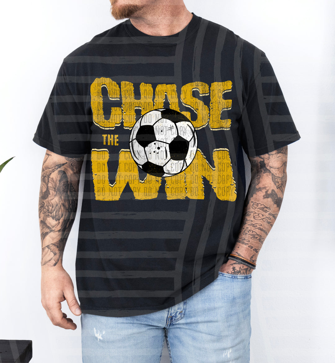 Chase The Win Soccer DTF Print