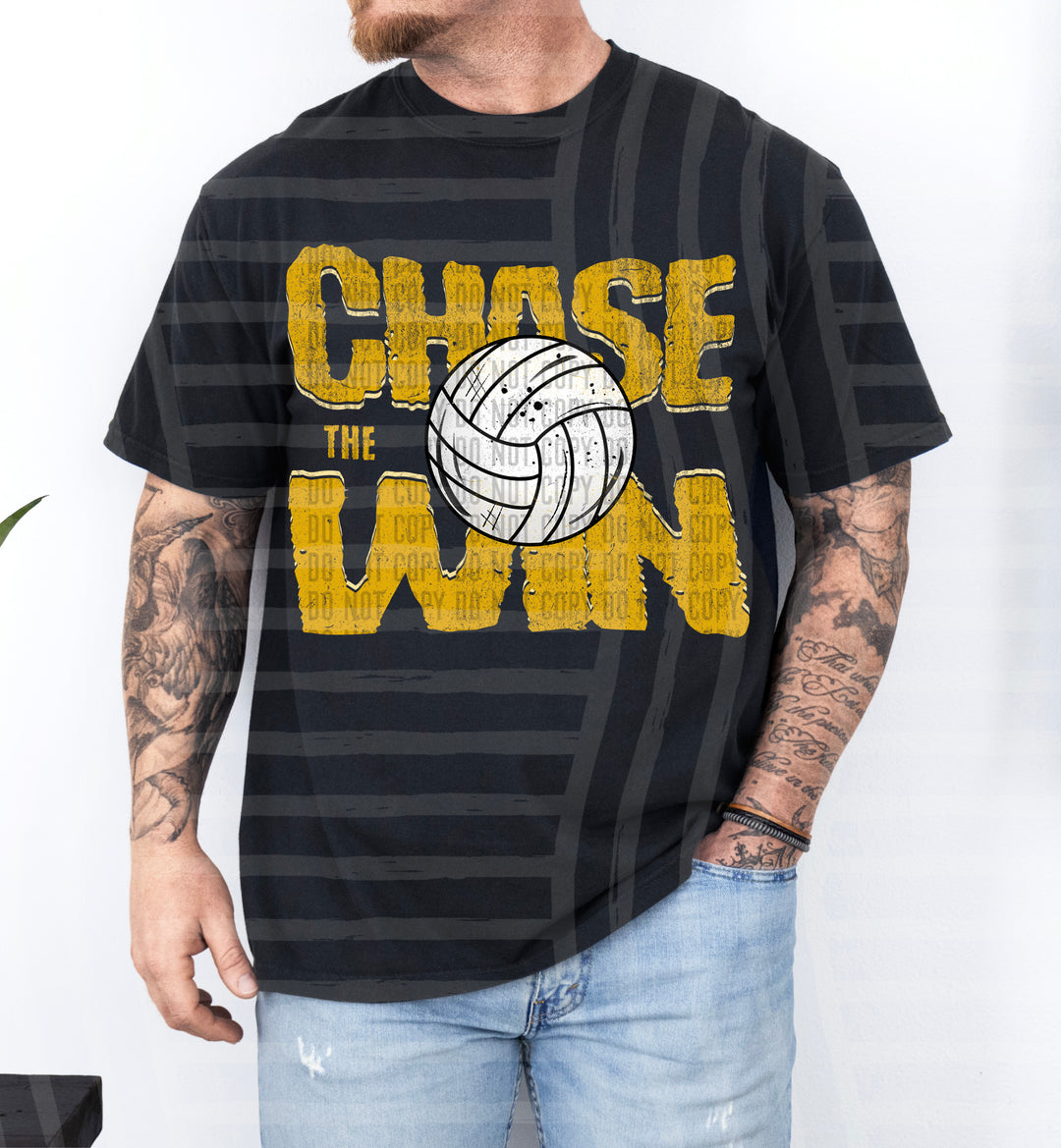 Chase The Win volleyball DTF Print