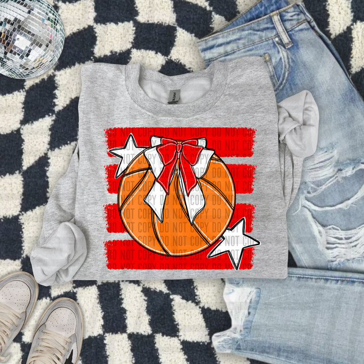 Basketball Bow DTF Print