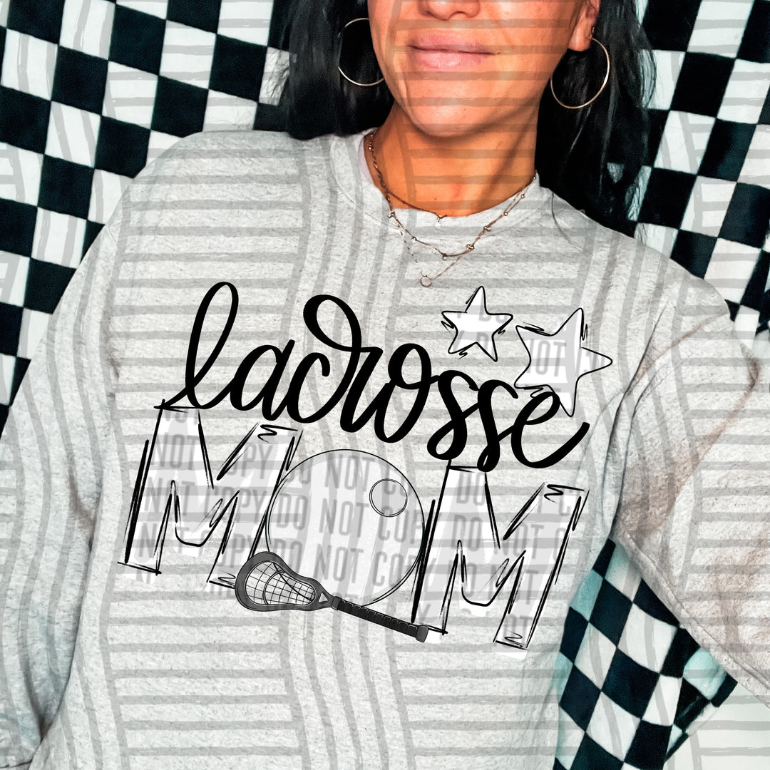 Sports Mom Lacrosse DTF Print