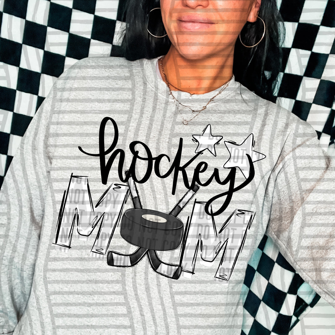 Sports Mom Hockey DTF Print