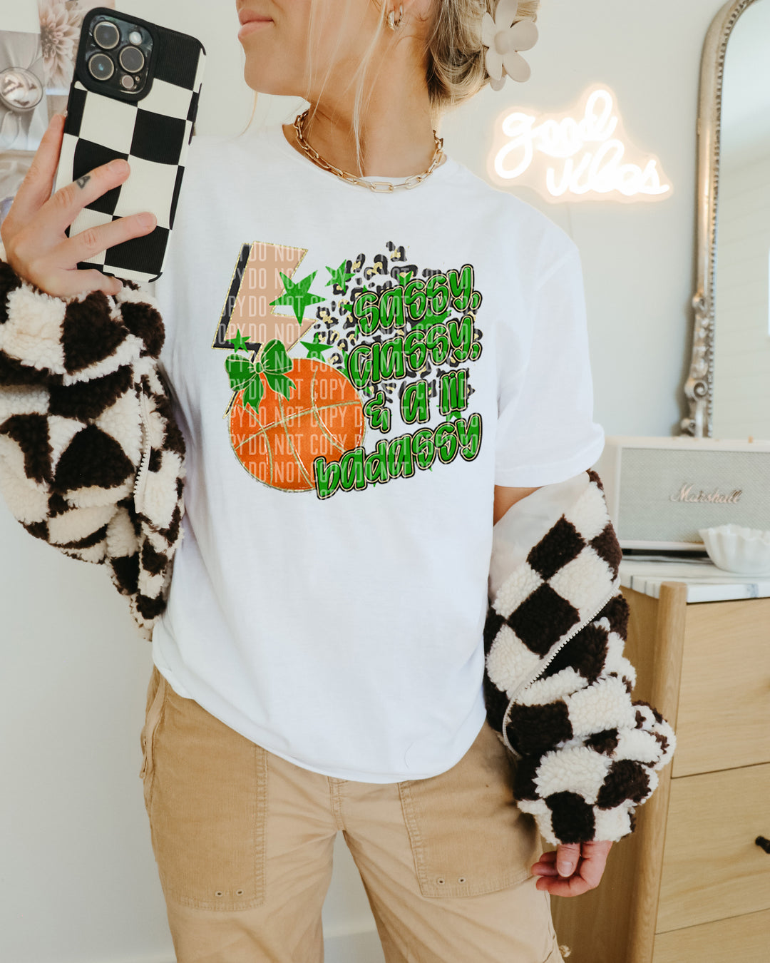Sassy Classy Basketball DTF Print