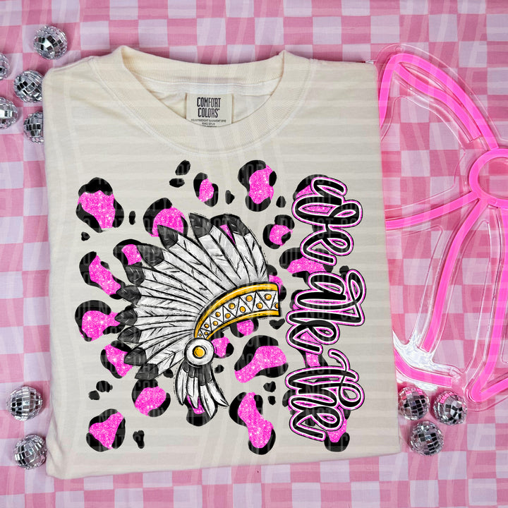 Preppy Leopard Mascot Heads DTF Print