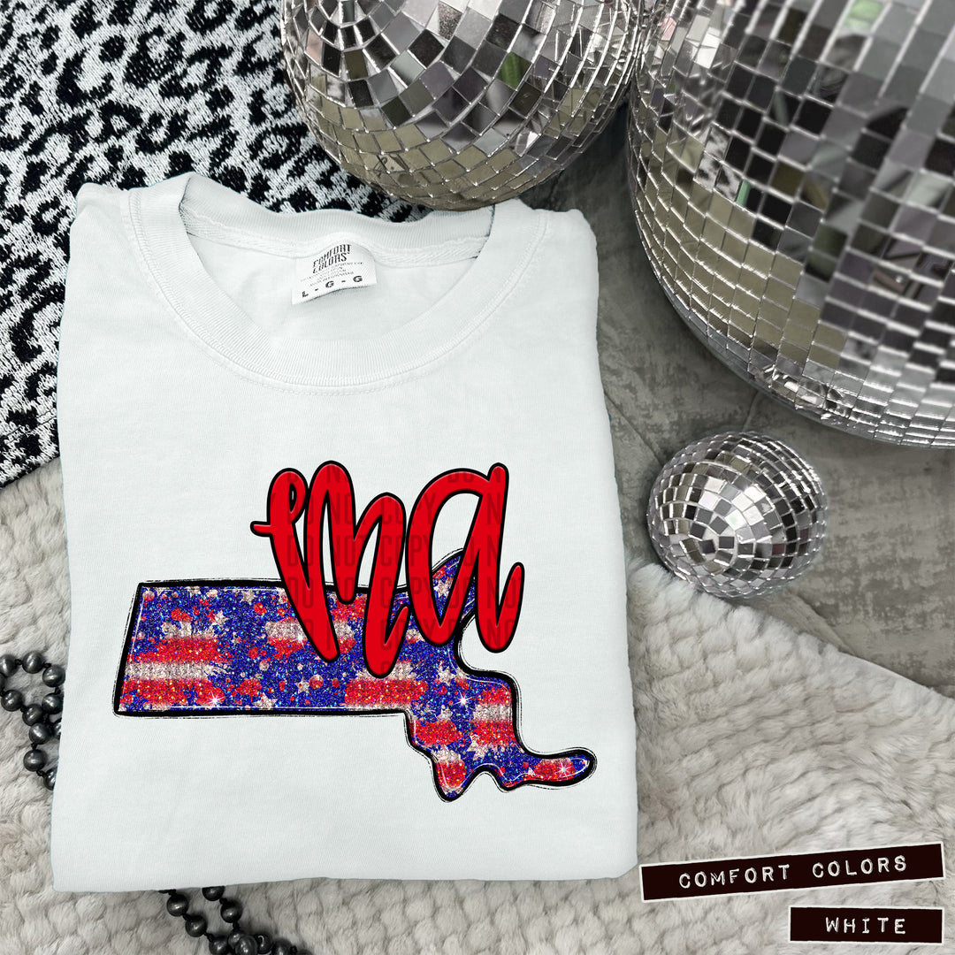 RWB States DTF Print