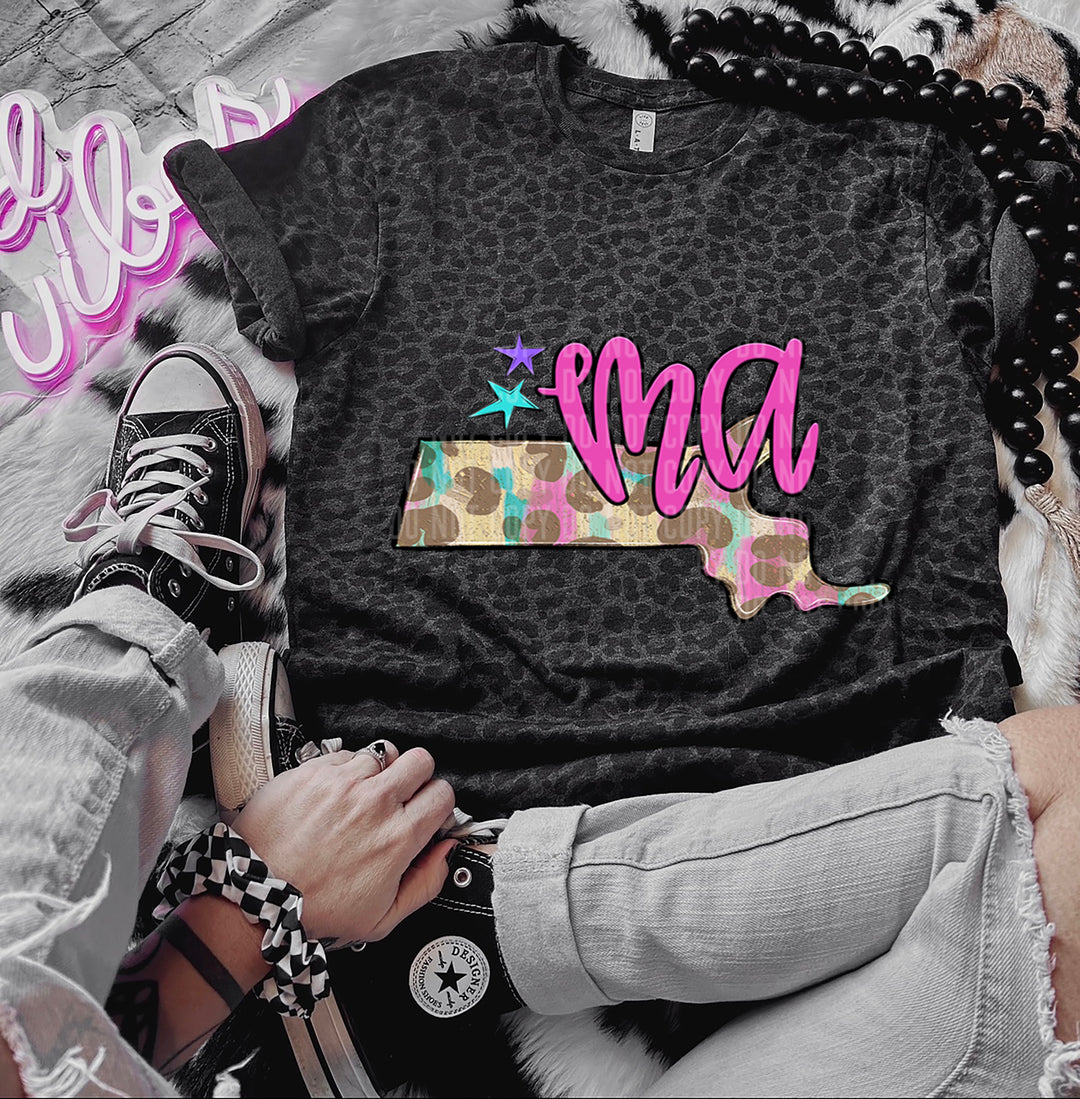 Preppy Bright States DTF Print
