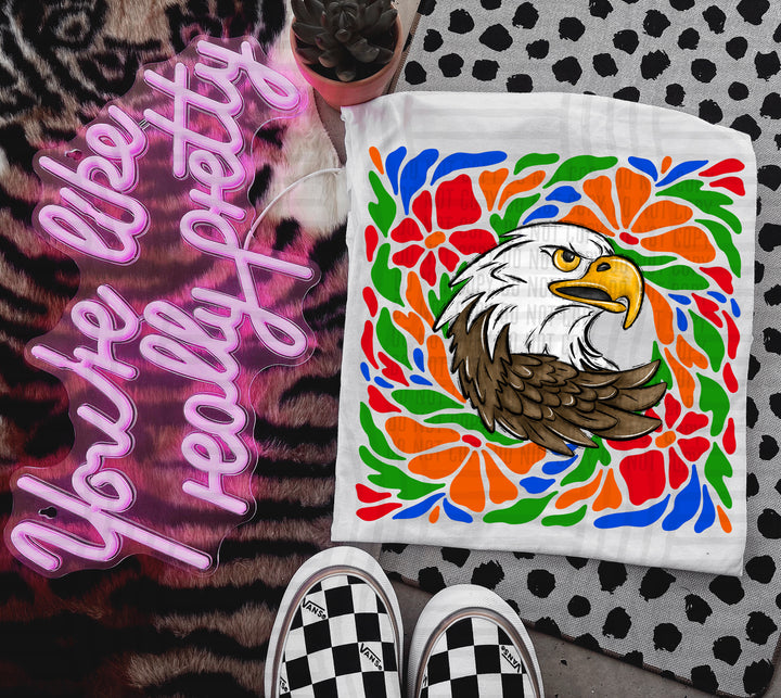 Retro Floral Mascot Heads DTF Print