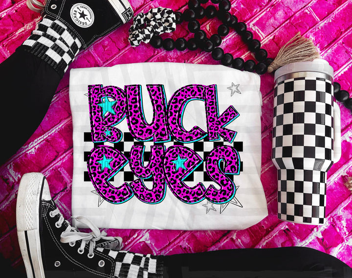 Pink Neon Leopard DTF Print