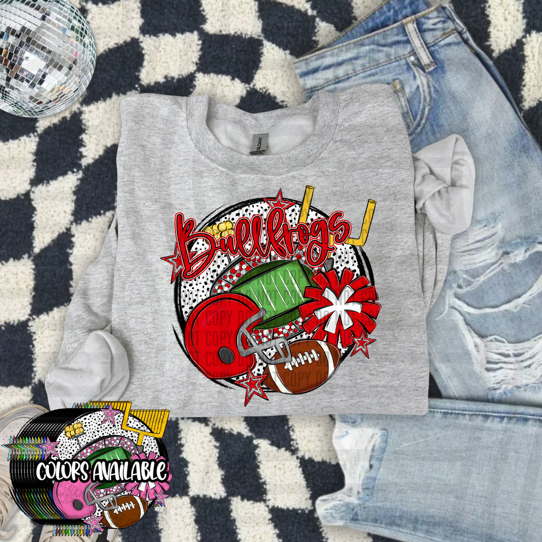 Football Round DTF Print