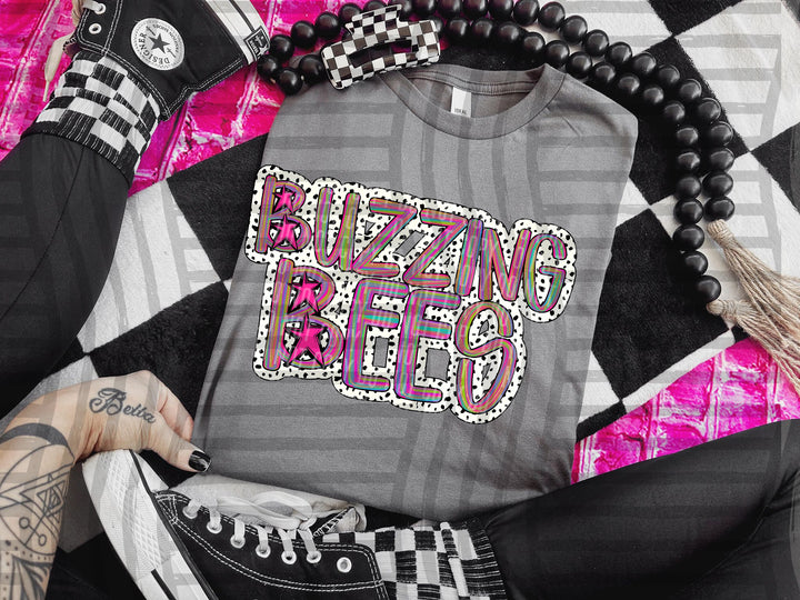 Brushstroke Dots DTF Print