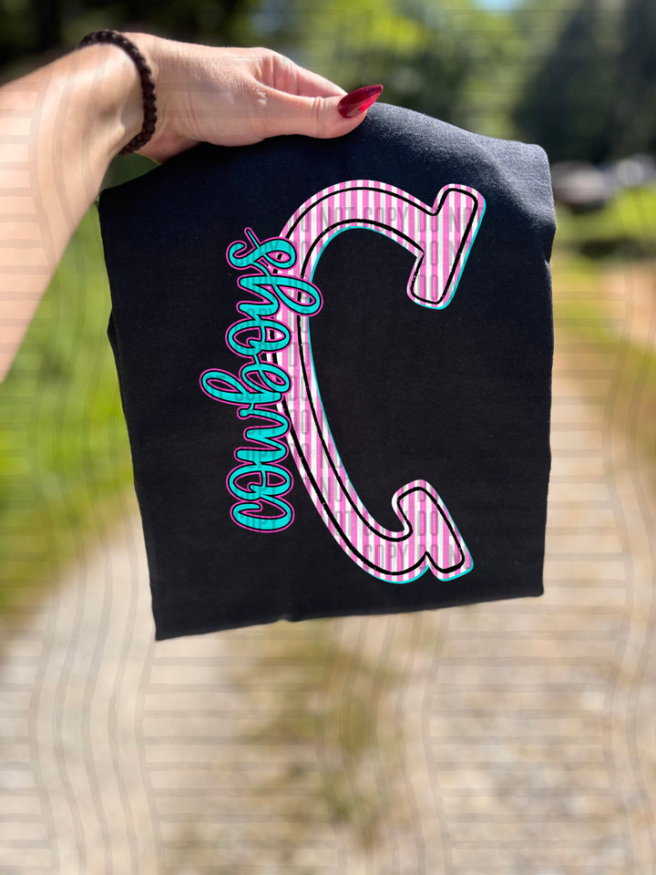 Mixy Pink Seersucker DTF Print