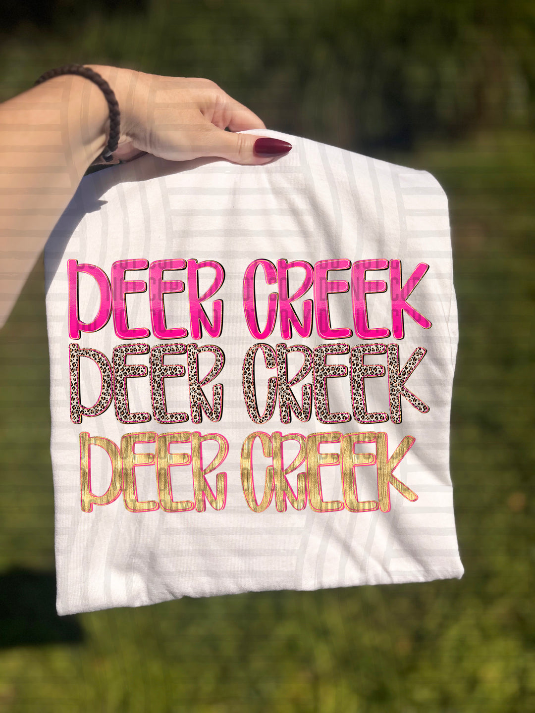 Pretty In Pink Triple Stacked DTF Print