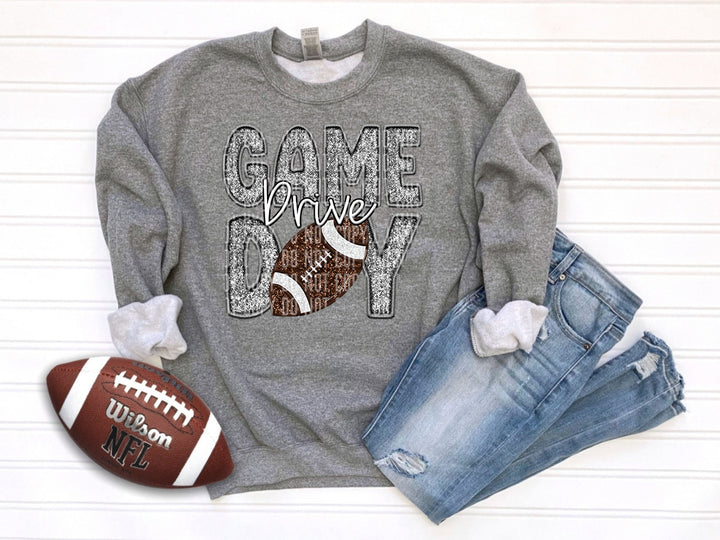 Grey Football DTF Print