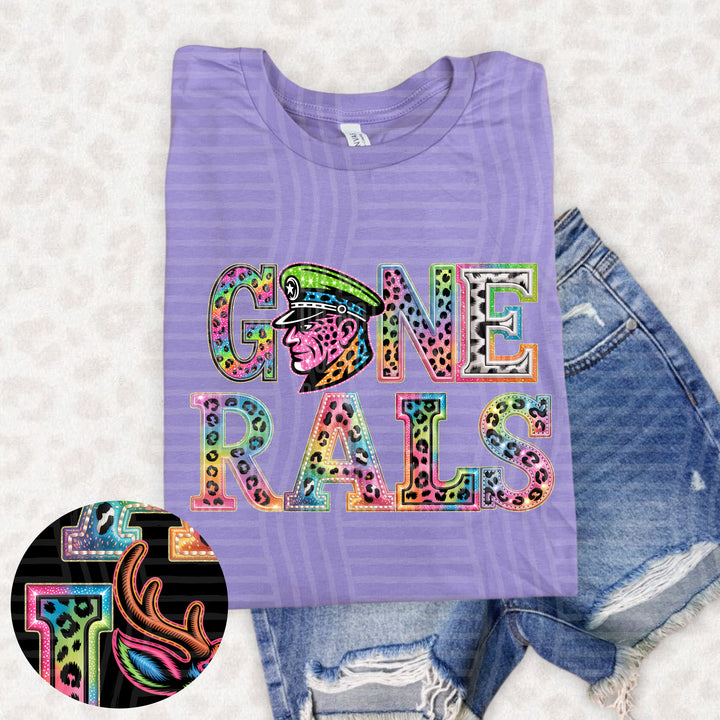 Rainbow Mascot Heads Stacked DTF Print