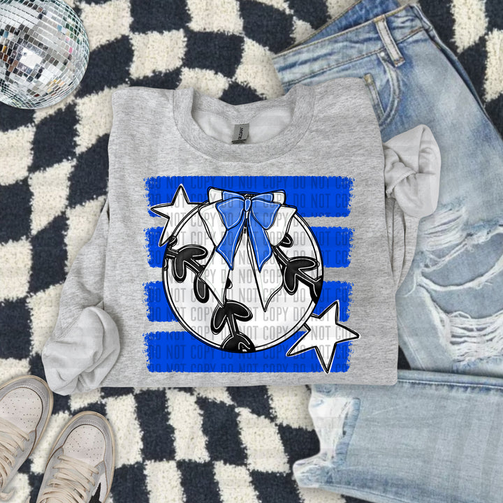 Baseball Bow DTF Print