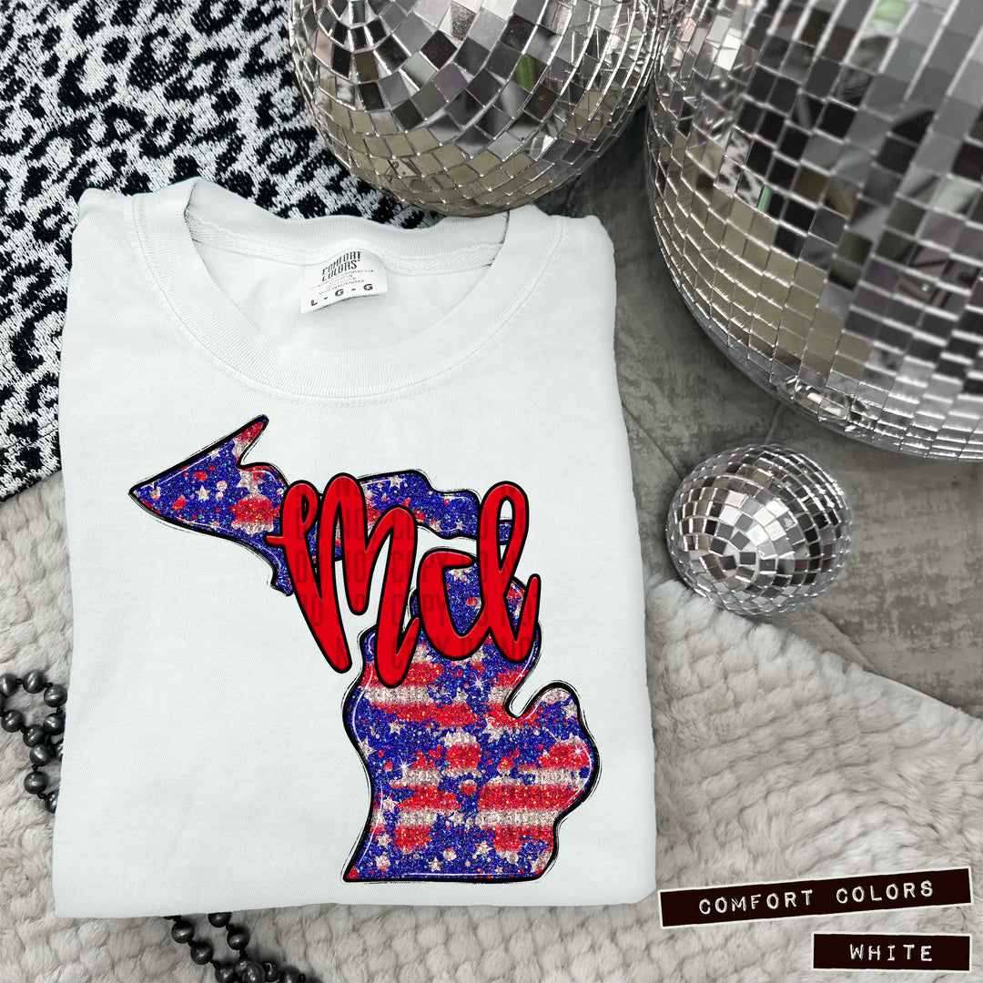 RWB States DTF Print