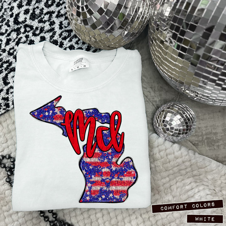 RWB States DTF Print