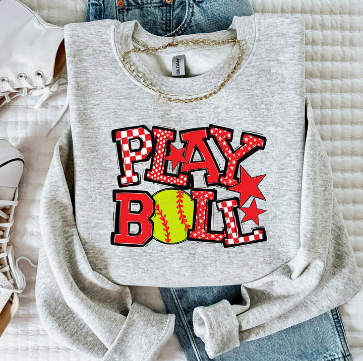 Play Ball Softball DTF Print