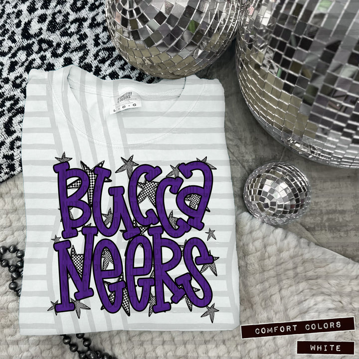 Purple Staggered DTF Print