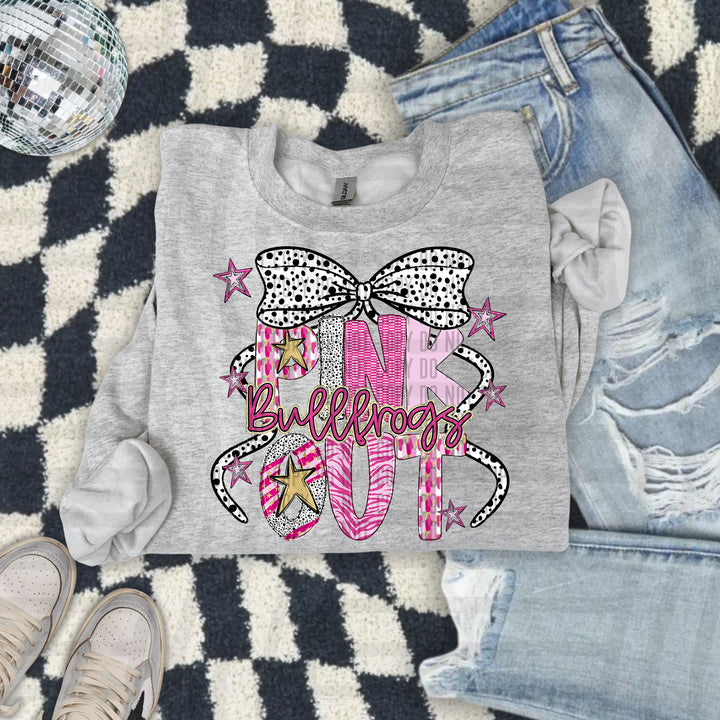 Pink Out Gold DTF Print