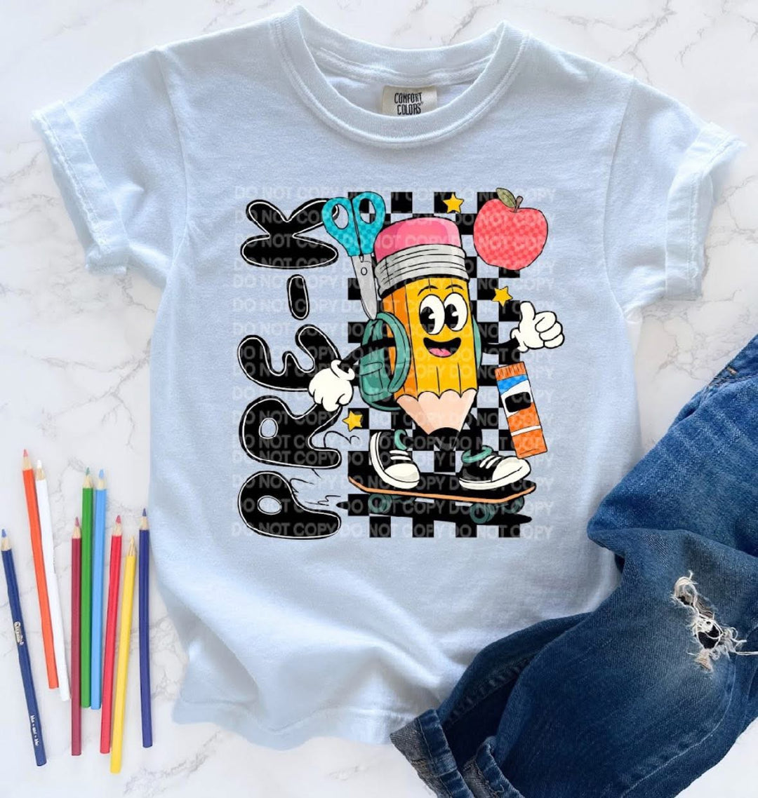 Off To School Grade Levels DTF Print