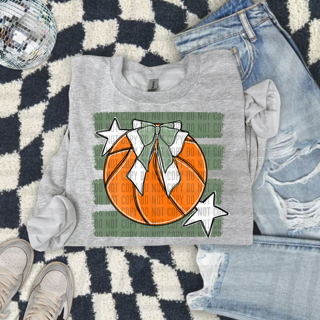 Basketball Bow DTF Print