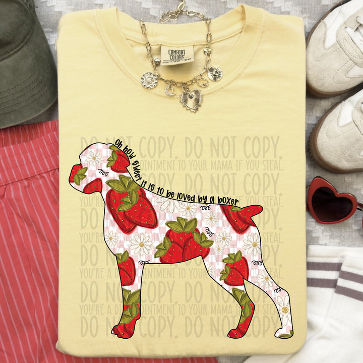 How Sweet Dog DTF Print