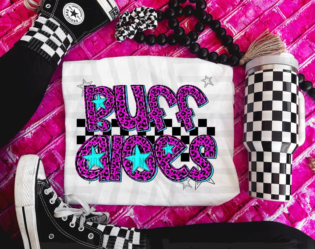 Pink Neon Leopard DTF Print