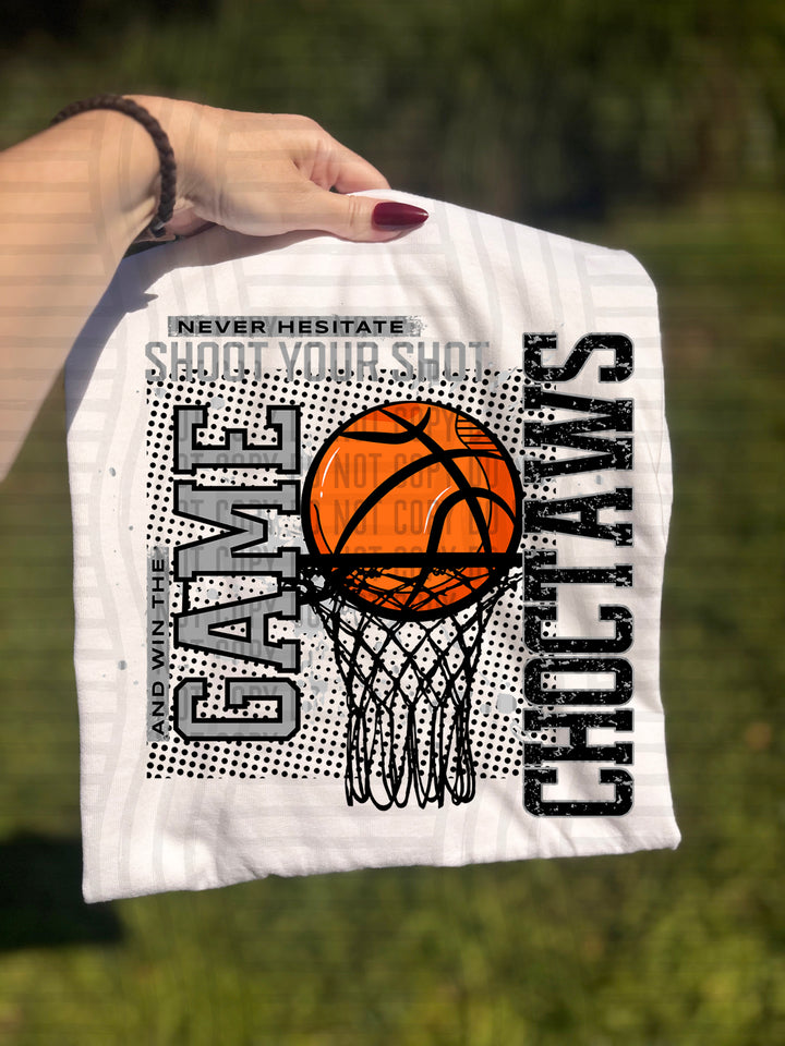 Never Hesitate Basketball DTF Print