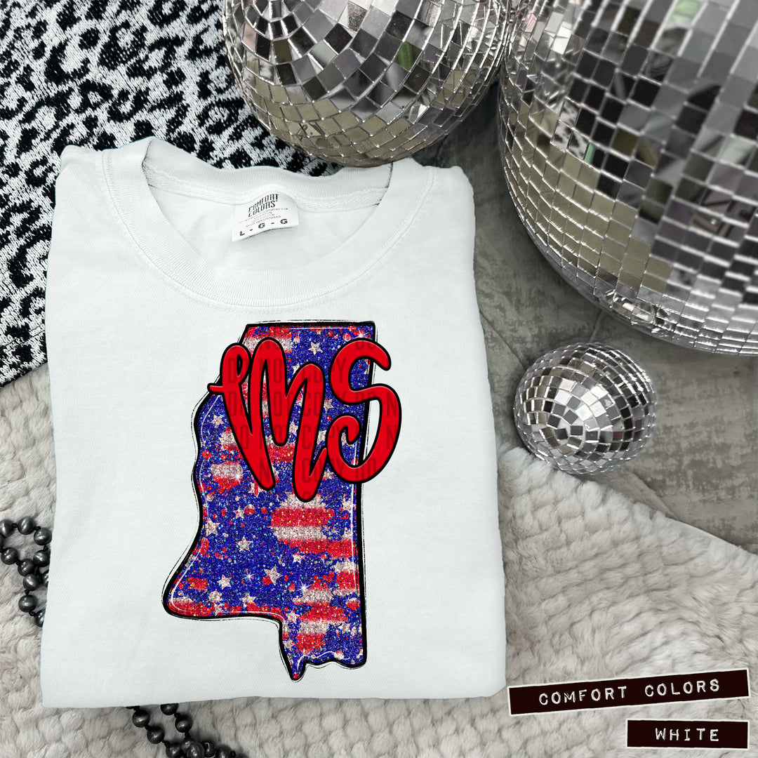 RWB States DTF Print