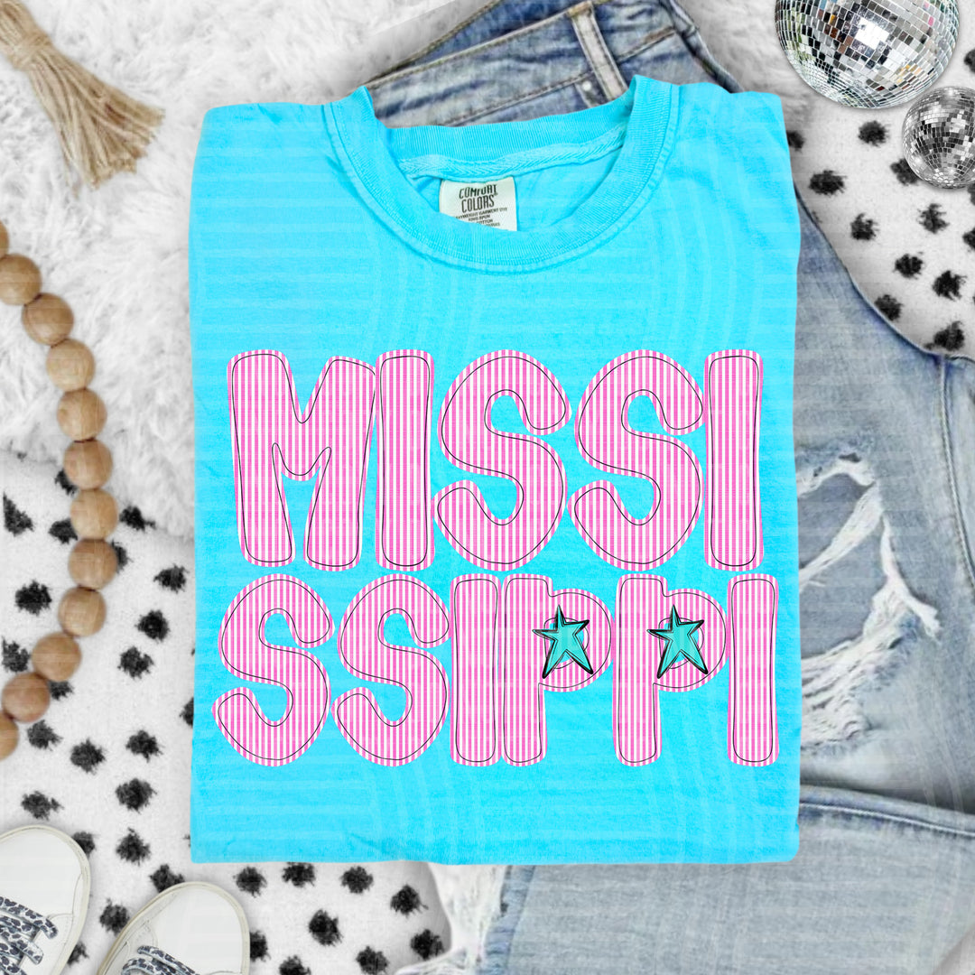 Seersucker States DTF Print