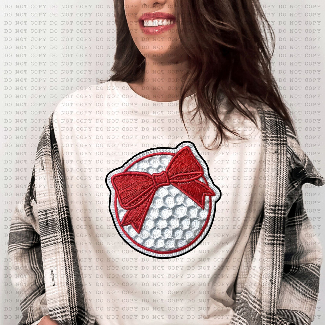 Golf Coquette Faux Patch DTF Print